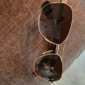 Ralph Lauren Gold and Brown Sunglasses